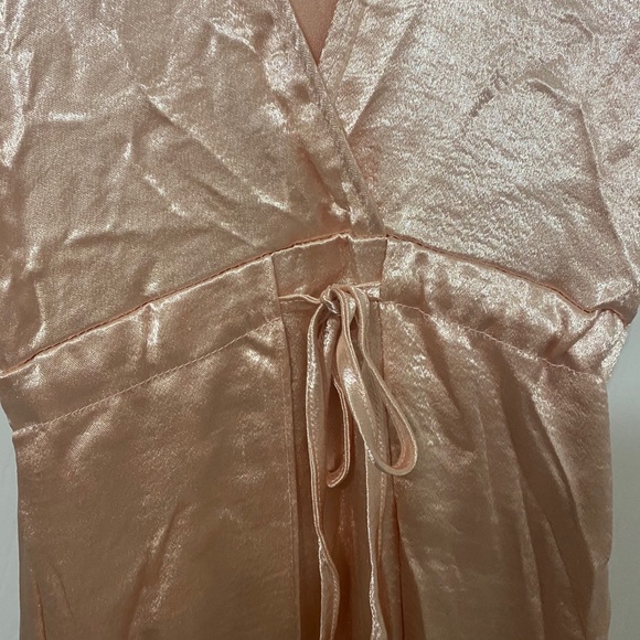 Blush Pink Maxi Dress with Tie Waist - Picture 8 of 11